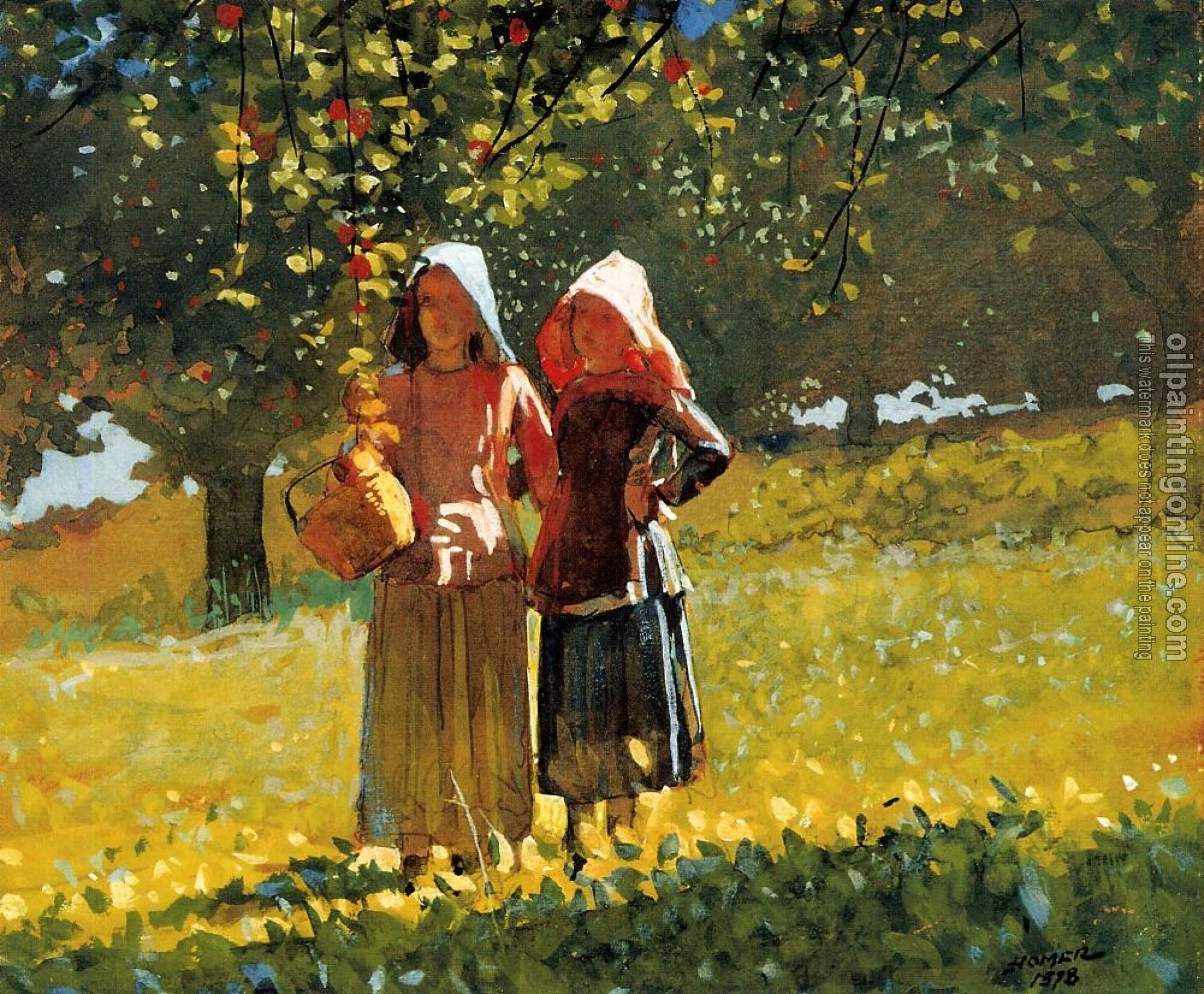 Homer, Winslow - Apple Picking